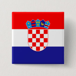 Croatia Flag Button