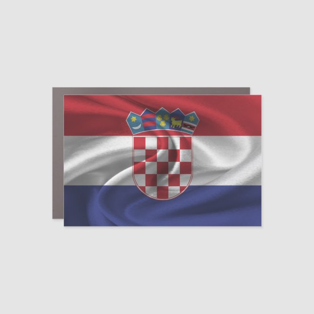 Croatia Flag Car Magnet (Front)