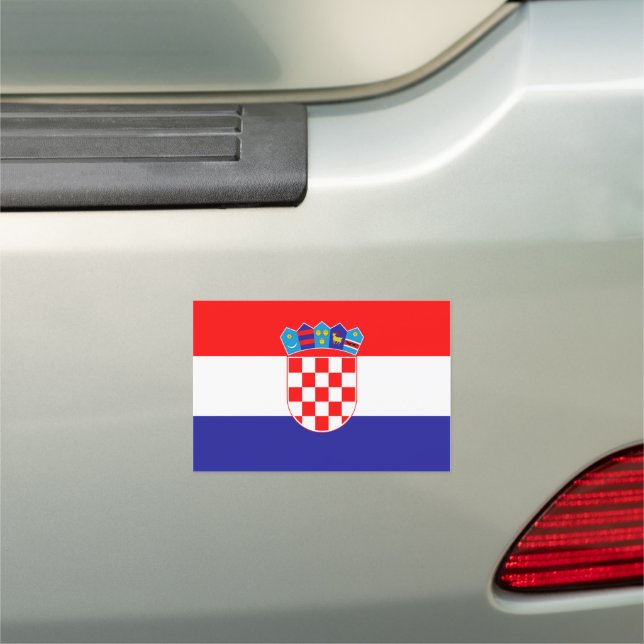 Croatia Flag Car Magnet (In Situ)