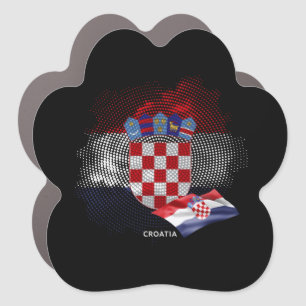 Croatia flag car magnet