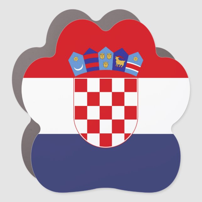 Croatia flag car magnet (Front)