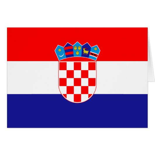 Croatia Flag Cards (Front Horizontal)