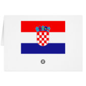 Croatia Flag Cards (Back Horizontal)