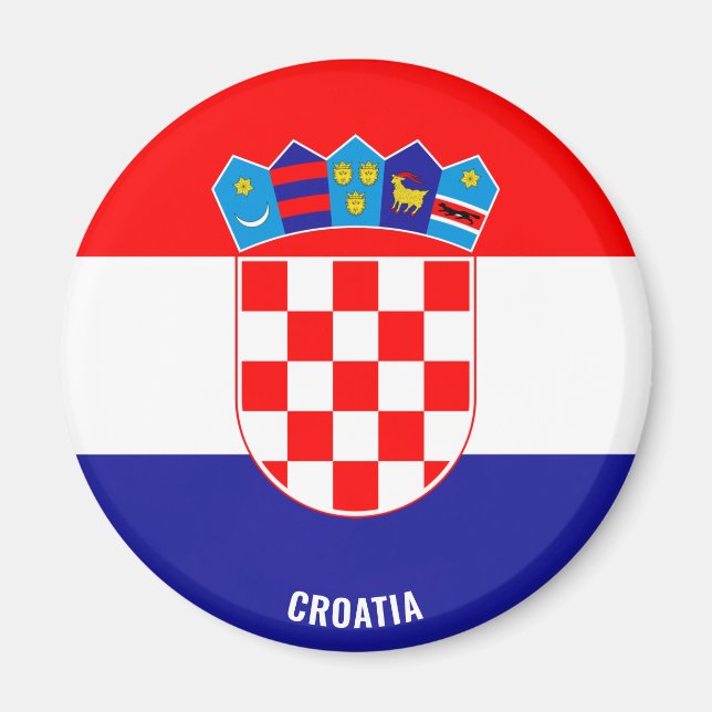 Croatia Flag Charming Patriotic Magnet (Front)