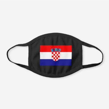 Croatia  Flag Cotton Face Mask by pdphoto at Zazzle