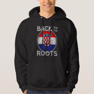 Croatia Flag Croatian Roots Hrvatske Croatia Zagre Hoodie