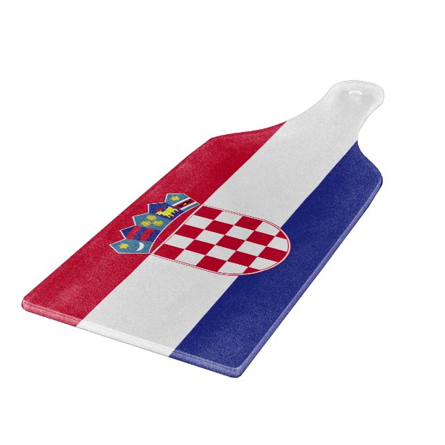 Croatia Flag Cutting Board (Corner)