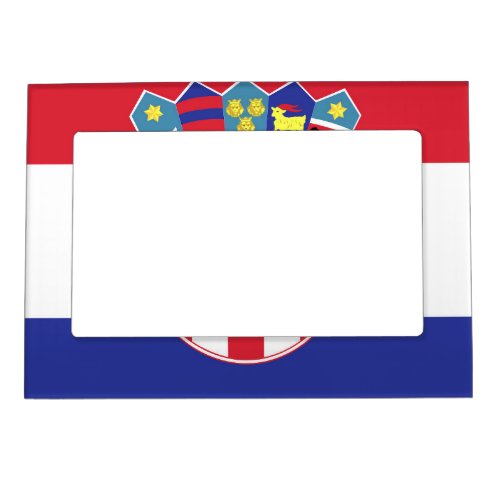 Croatia Flag Emblem Magnetic Frame