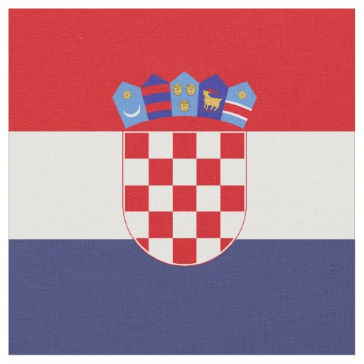 Croatia flag fabric