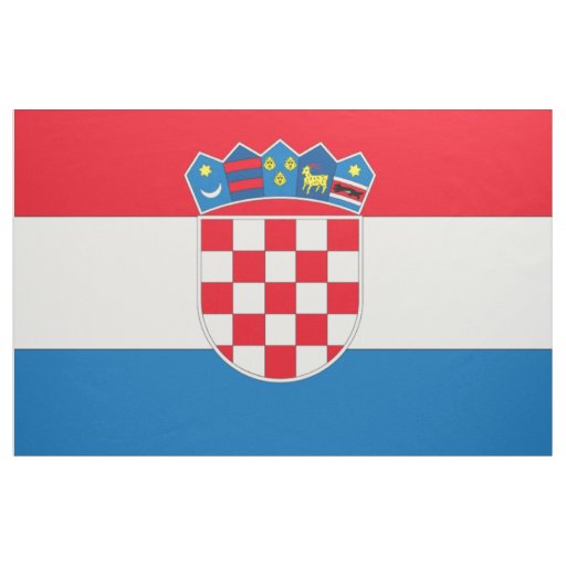 Croatia Flag Fabric