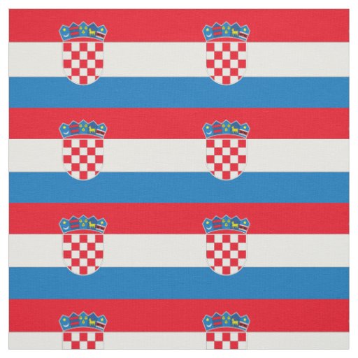 Croatia Flag Fabric