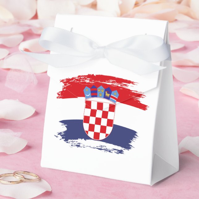 Croatia flag favor boxes (Wedding)