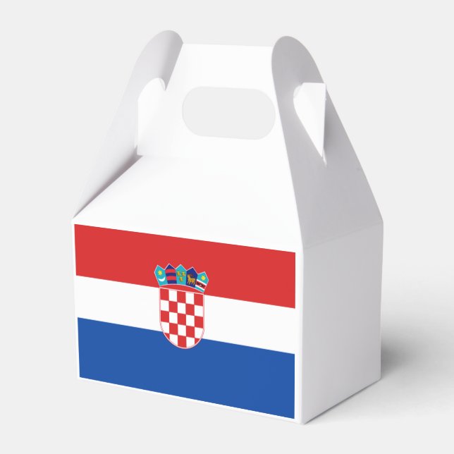 Croatia Flag Favor Boxes (Back Side)