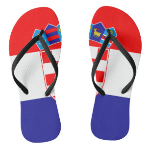 Croatia flag flip flops