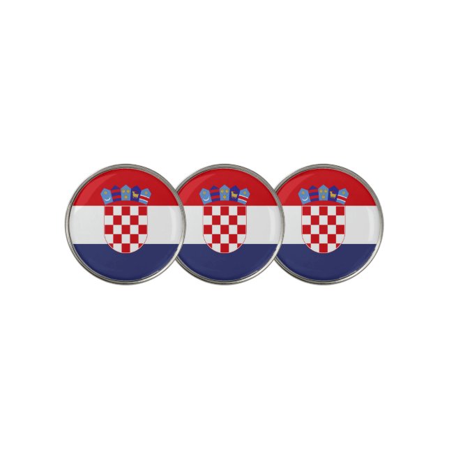 Croatia flag golf ball marker (3 Up)