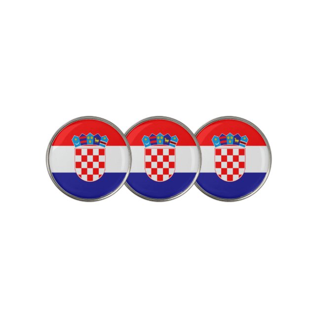 Croatia flag Golf Ball Marker (3 Up)
