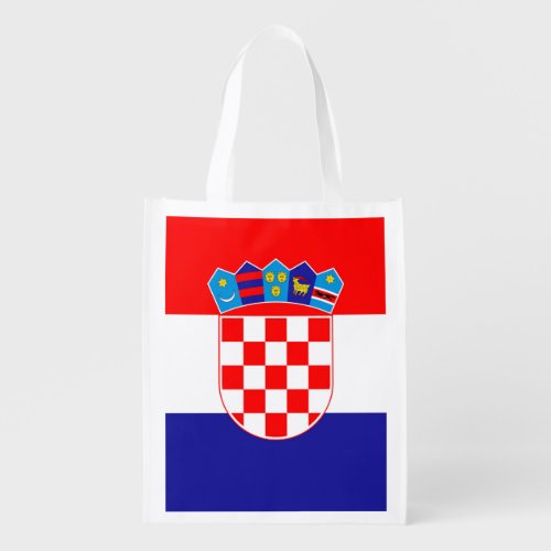 Croatia Flag Grocery Bag