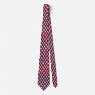 Croatia Flag Hearts Tie
