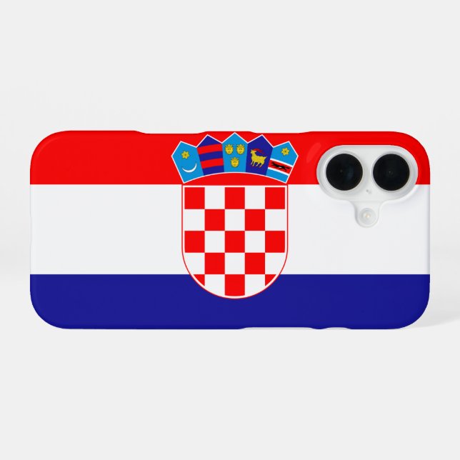 Croatia Flag iPhone Case (Back Horizontal)