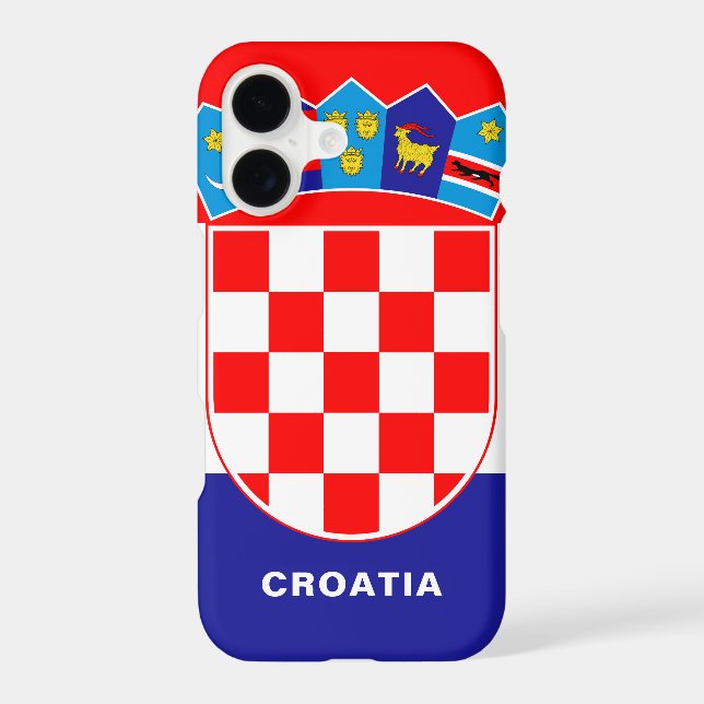Croatia Flag iPhone Case (Back)