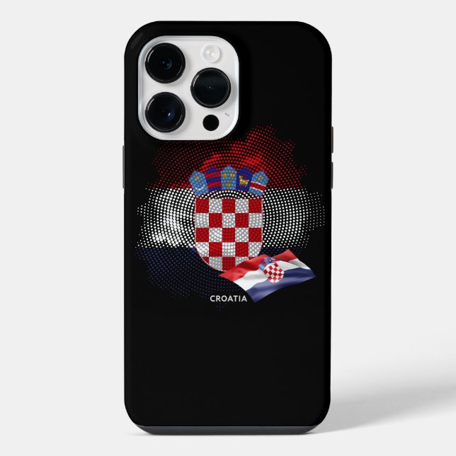 Croatia flag iphone case (Back)