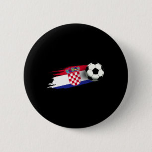 Croatia Flag Jersey Croatian Soccer Team Croatian Button