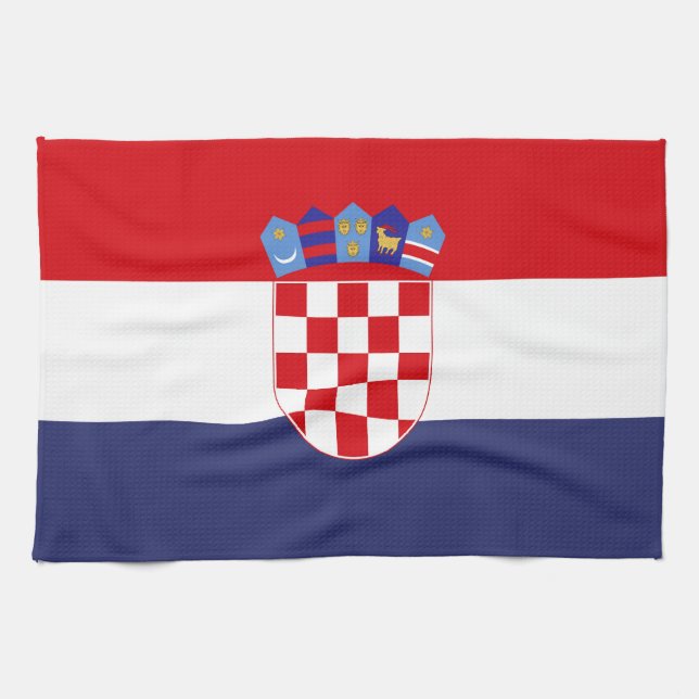 Croatia flag kitchen towel (Horizontal)