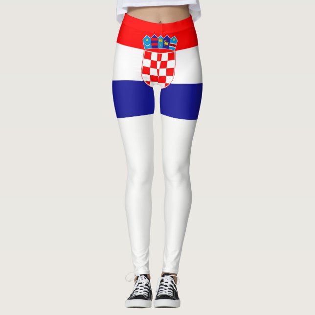 Croatia Flag Leggings (Front)