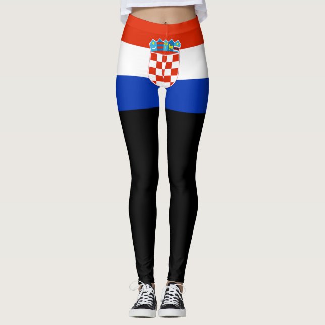 Croatia Flag Leggings (Front)