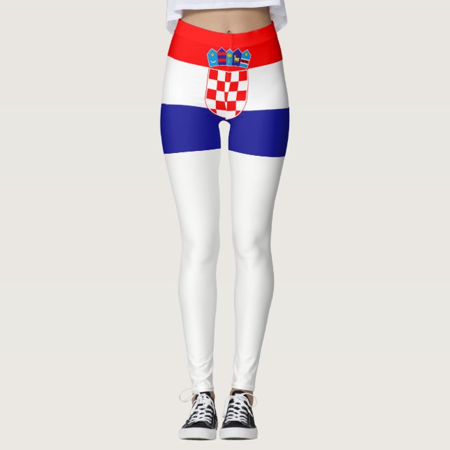 Croatia Flag Leggings (Front)