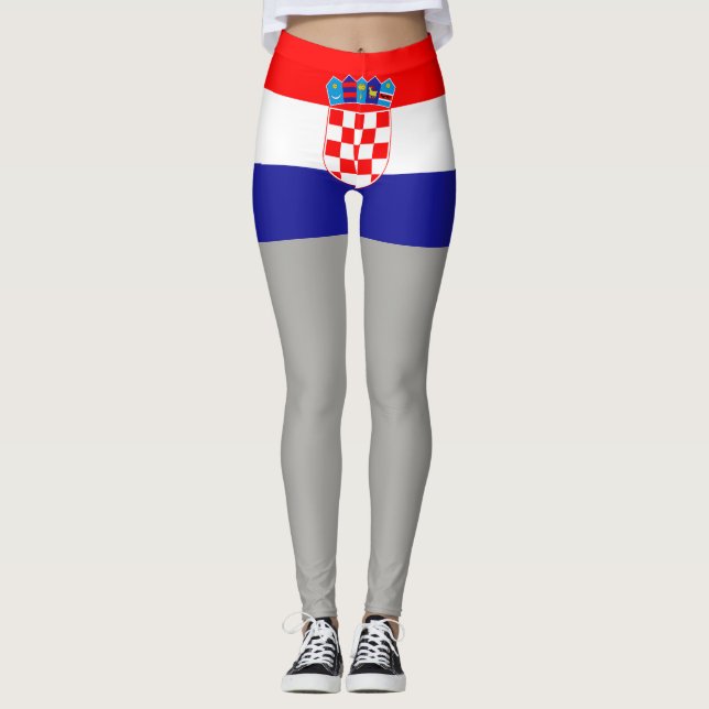 Croatia Flag Leggings (Front)