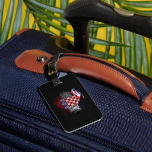 Croatia flag luggage tag