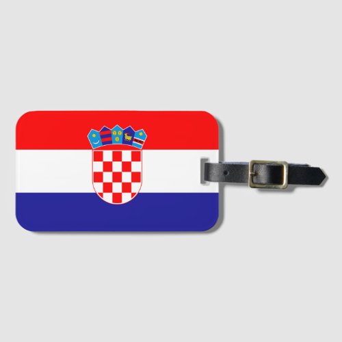 Croatia Flag Luggage Tag
