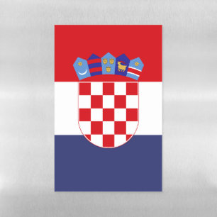 Croatia flag magnetic dry erase sheet