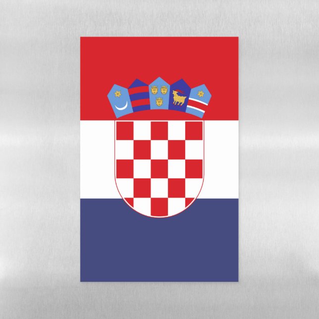 Croatia flag magnetic dry erase sheet (Vertical)