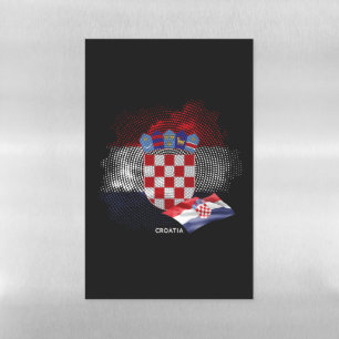 Croatia flag magnetic dry erase sheet