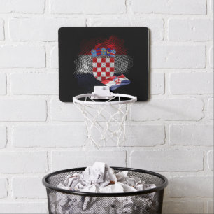 Croatia flag mini basketball hoop