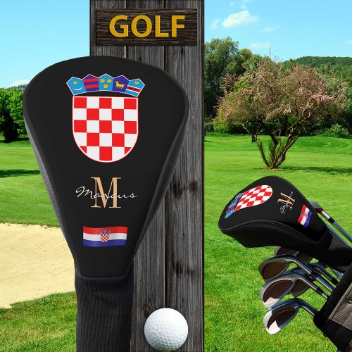 Croatia  Flag Monogrammed Golf Clubs Covers