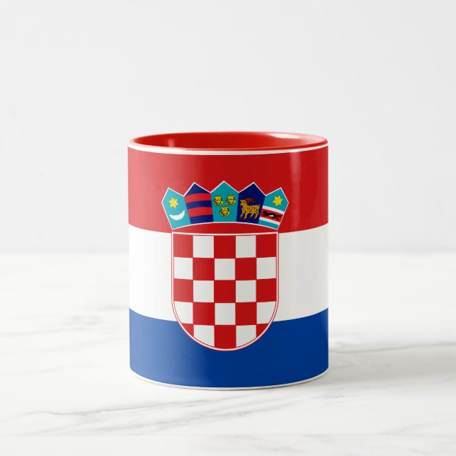 Croatia Flag Mug (Center)