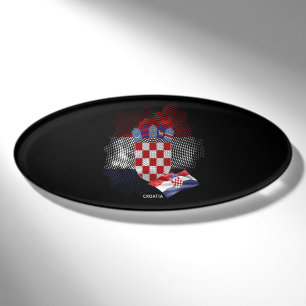 Croatia flag name tag