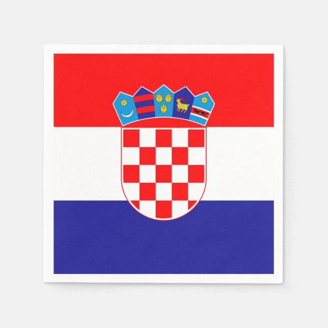 Croatia flag napkins (Front)