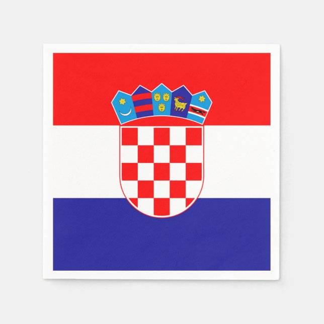 Croatia Flag Napkins (Front)