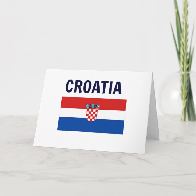 Croatia - Flag of Croatia Card (Front)