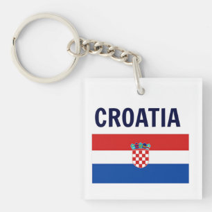 Croatia - Flag of Croatia Keychain