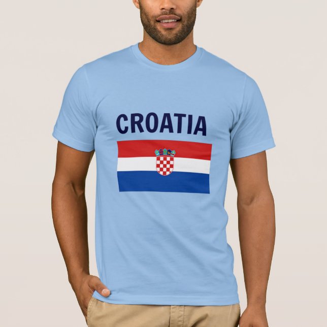Croatia - Flag of Croatia T-Shirt (Front)