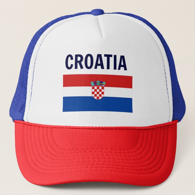 Croatia - Flag of Croatia Trucker Hat (Front)