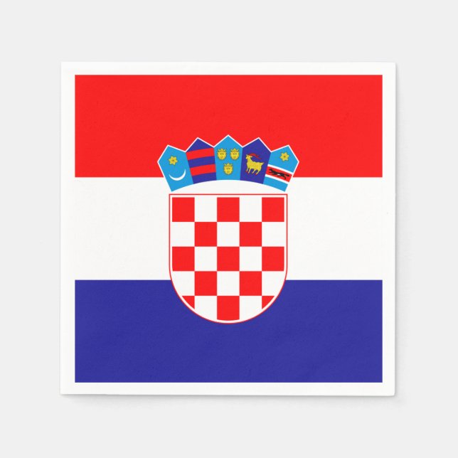 Croatia flag Paper Napkin (Front)
