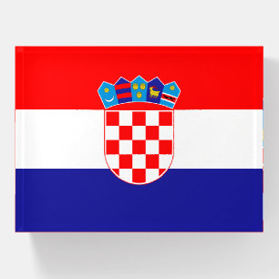 Croatia Flag Paperweight