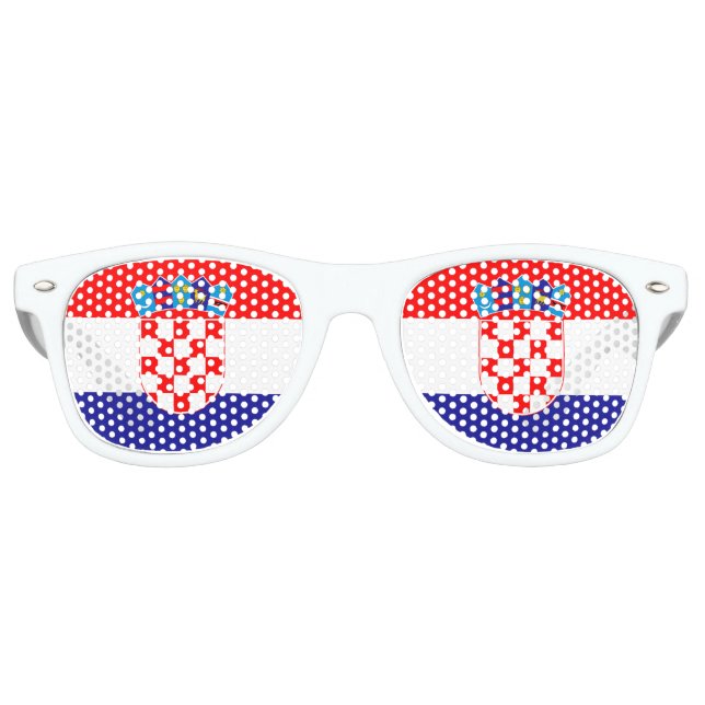 Croatia Flag Party Shades Sunglasses (Front)