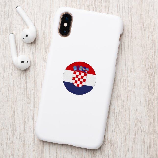 Croatia flag patch (On Phone Back)